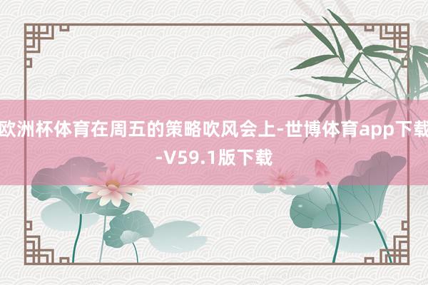 欧洲杯体育在周五的策略吹风会上-世博体育app下载-V59.1版下载