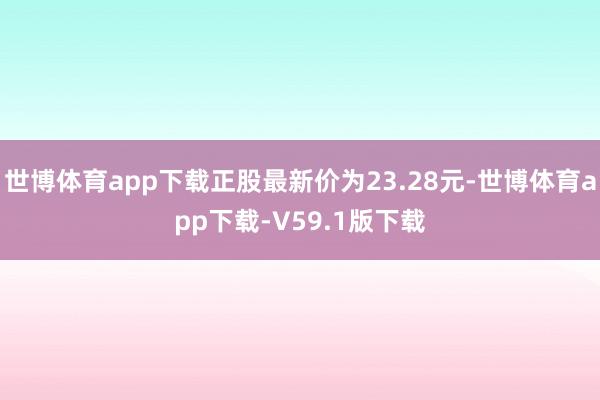 世博体育app下载正股最新价为23.28元-世博体育app下载-V59.1版下载