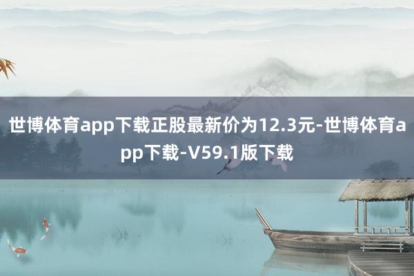 世博体育app下载正股最新价为12.3元-世博体育app下载-V59.1版下载